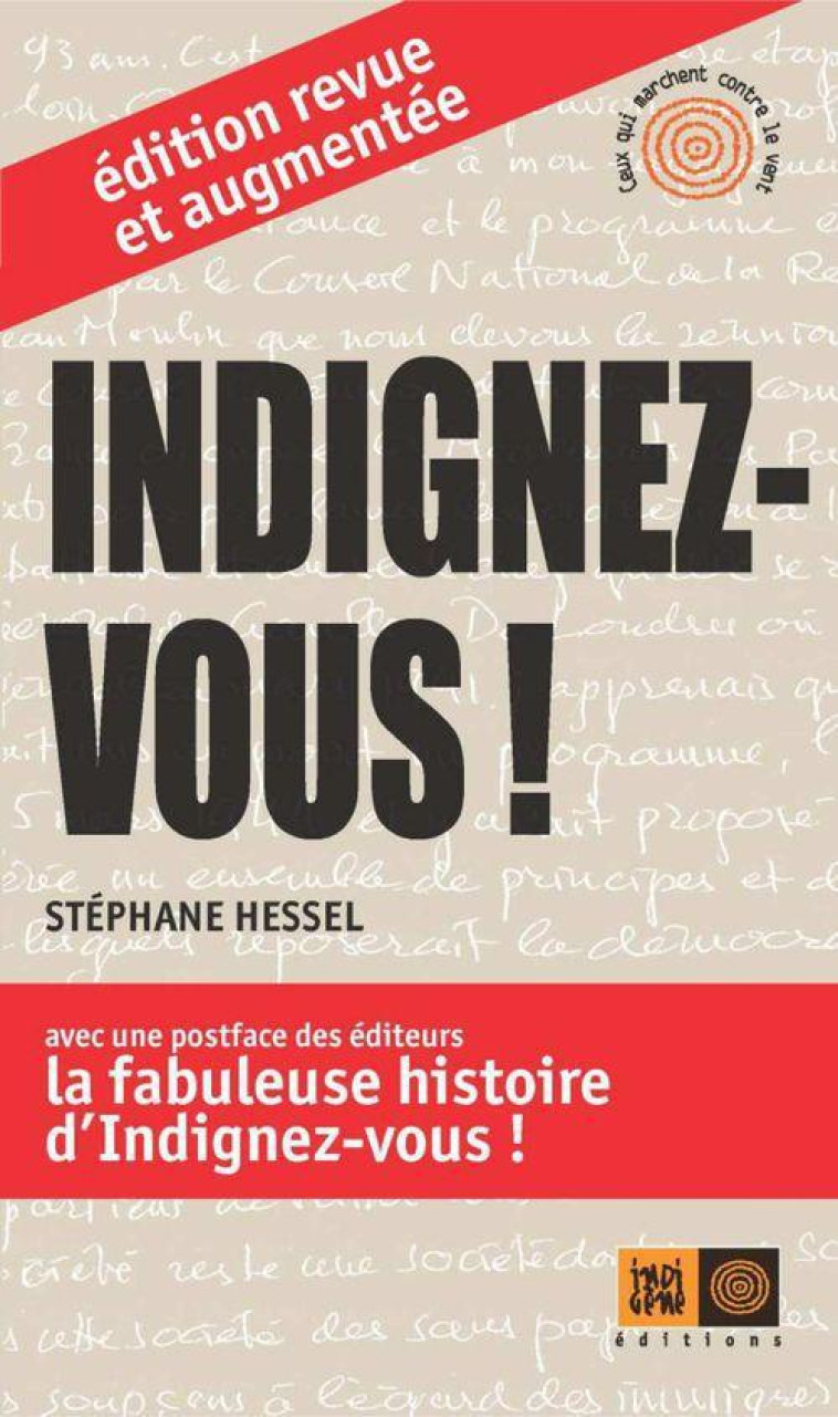 INDIGNEZ-VOUS ! - HESSEL STEPHANE - INDIGENE