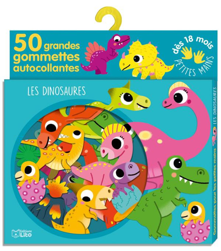 GOMMETTES POUR LES PETITES MAINS  -  LES DINOSAURES - XXX - NC