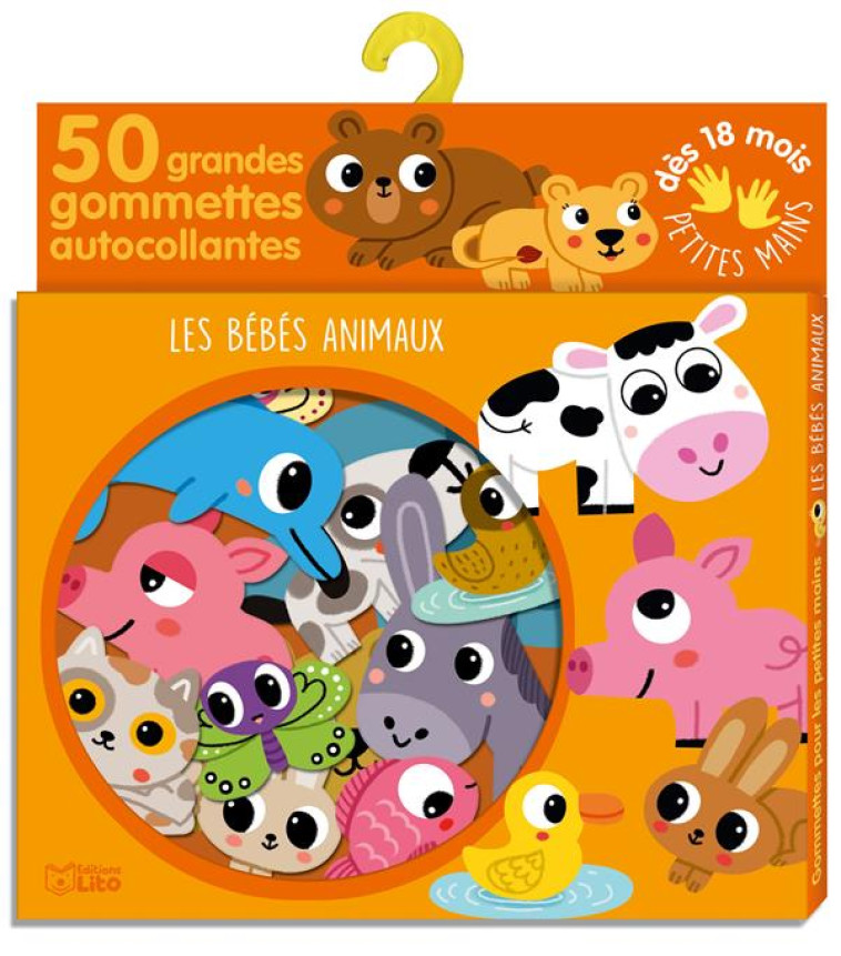 GOMMETTES POUR LES PETITES MAINS  -  LES BEBES ANIMAUX - XXX - NC