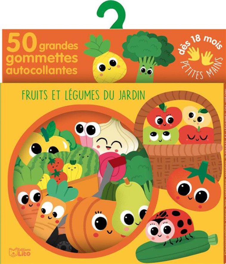 GOMMETTES POUR LES PETITES MAINS  -  FRUITS ET LEGUMES DU JARDIN - XXX - NC