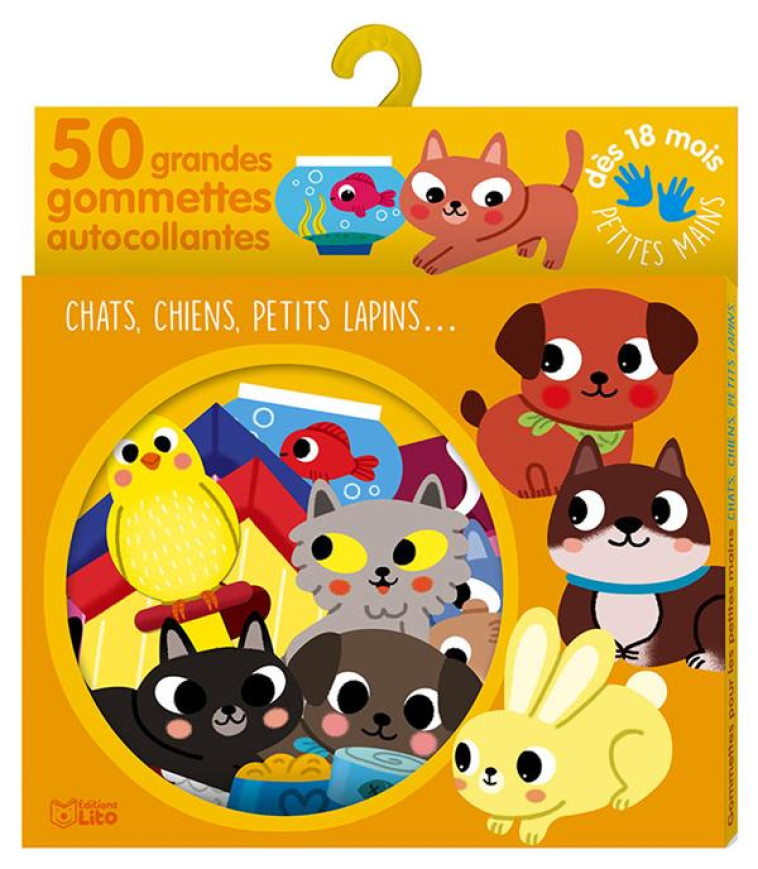 GOMMETTES POUR LES PETITES MAINS  -  CHATS, CHIENS - XXX - NC