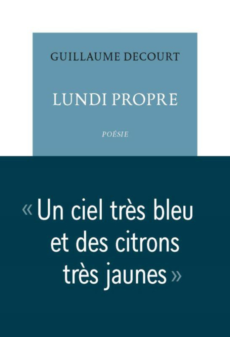 LUNDI PROPRE - DECOURT GUILLAUME - TABLE RONDE