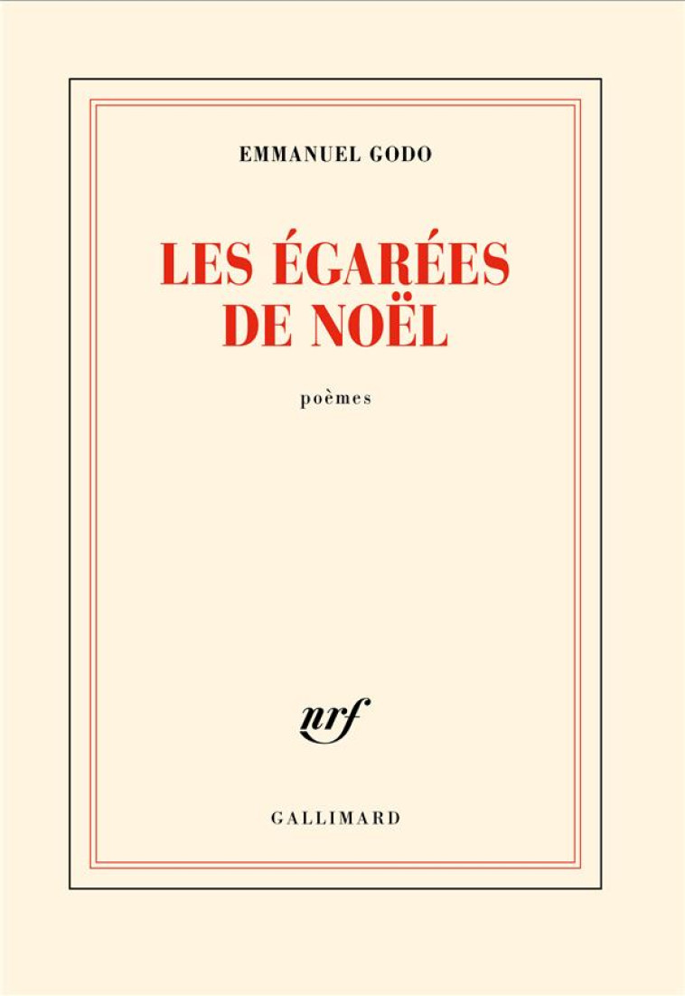 LES EGAREES DE NOEL - GODO EMMANUEL - GALLIMARD