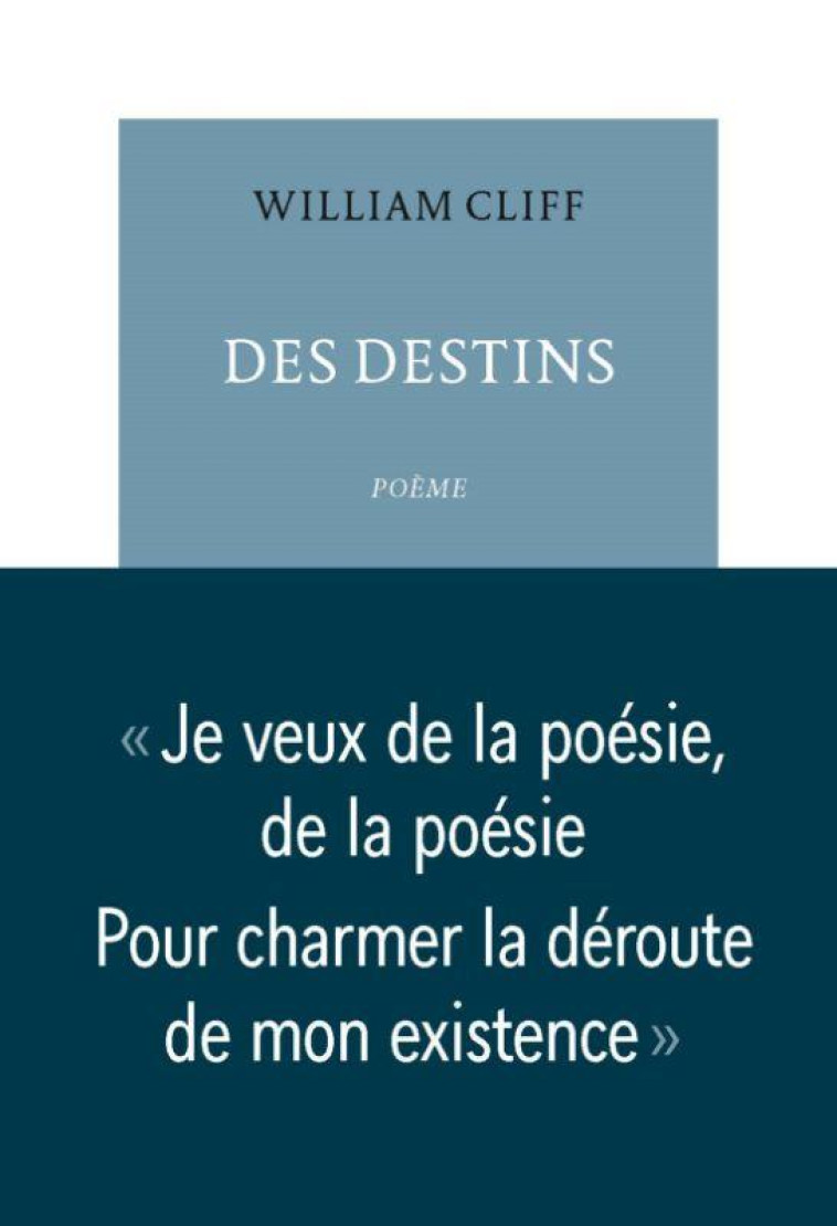 DES DESTINS - CLIFF WILLIAM - TABLE RONDE