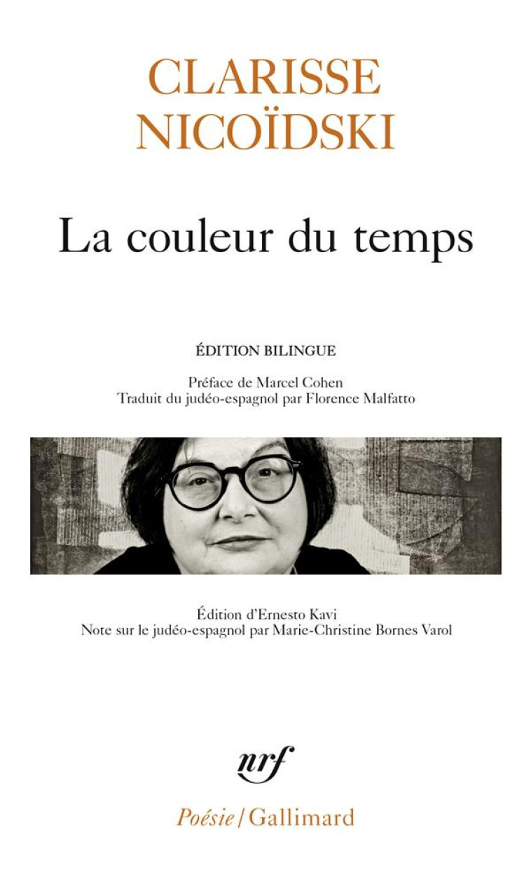 LA COULEUR DU TEMPS - NICOIDSKI/COHEN - GALLIMARD