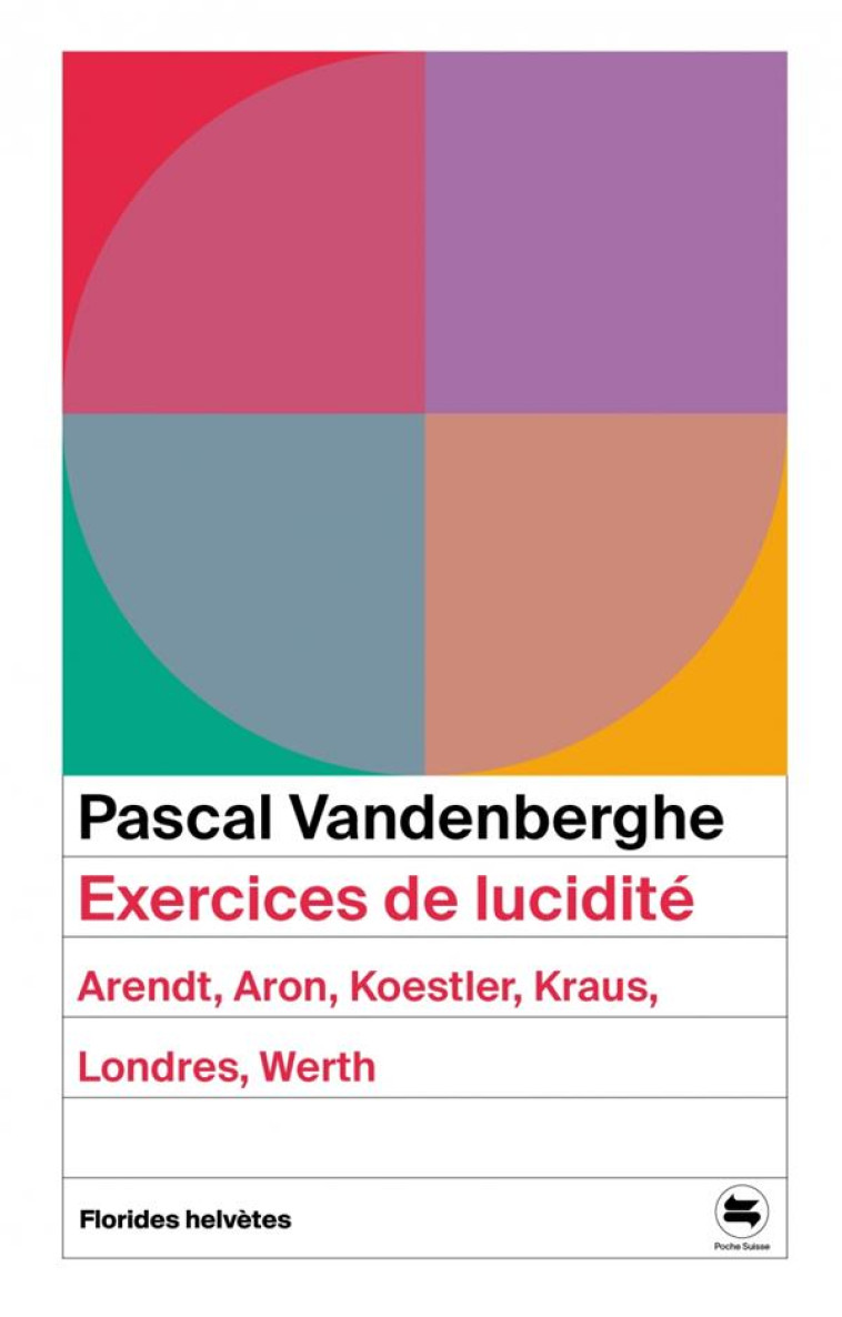 EXERCICES DE LUCIDITE - ARENDT, ARON, KOESTLER, KRAUS, LONDR - VANDENBERGHE/MEUWLY - FLORIDES HELVET