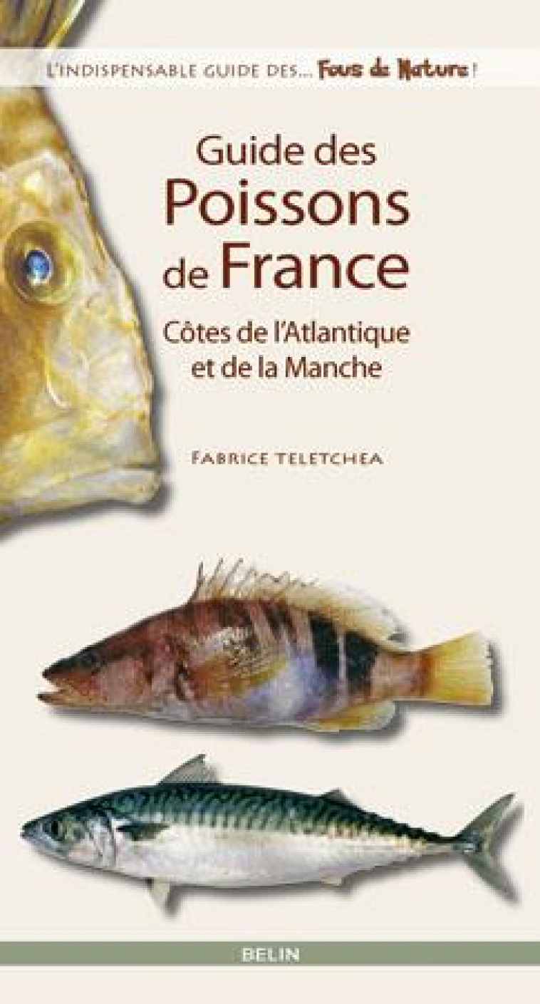 GUIDE DES POISSONS DE FRANCE  -  COTES DE L'ATLANTIQUE ET DE LA MANCHE - TELETCHEA, FABRICE - BELIN