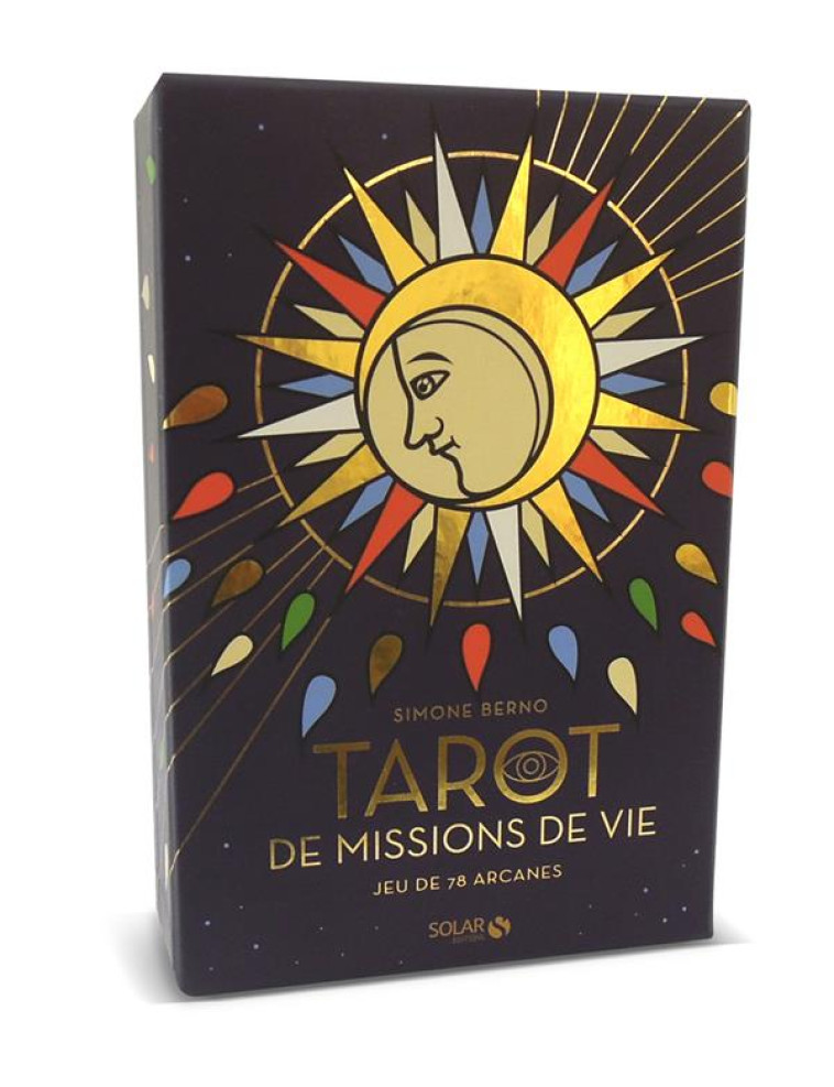 COFFRET TAROT DE MISSIONS DE VIE - JEU DE 78 ARCANES - BERNO SIMONE - SOLAR