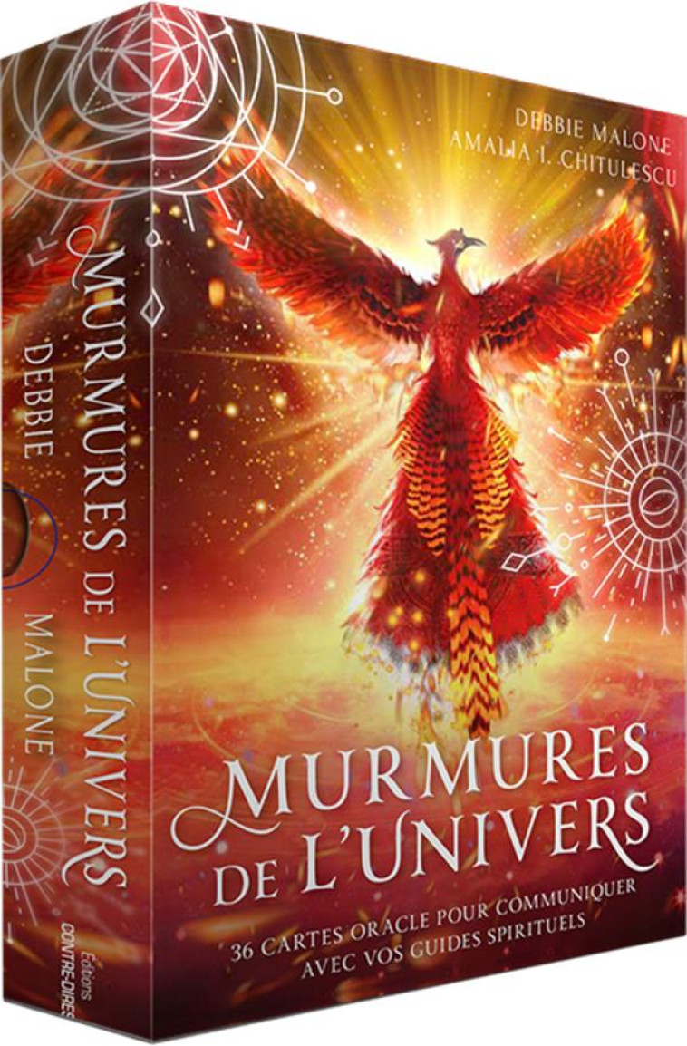 MURMURES DE L'UNIVERS : 36 CARTES ORACLE POUR COMMUNIQUER AVEC VOS GUIDES SPIRITUELS - MALONE, DEBBIE  - CONTRE DIRES