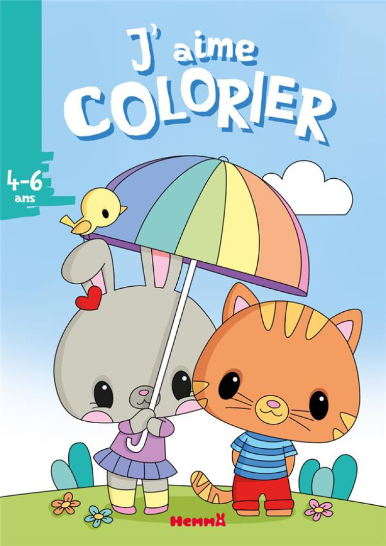 J-AIME COLORIER (4-6 ANS) (LAPINE ET CHAT) - LESCOAT ELEN - HEMMA