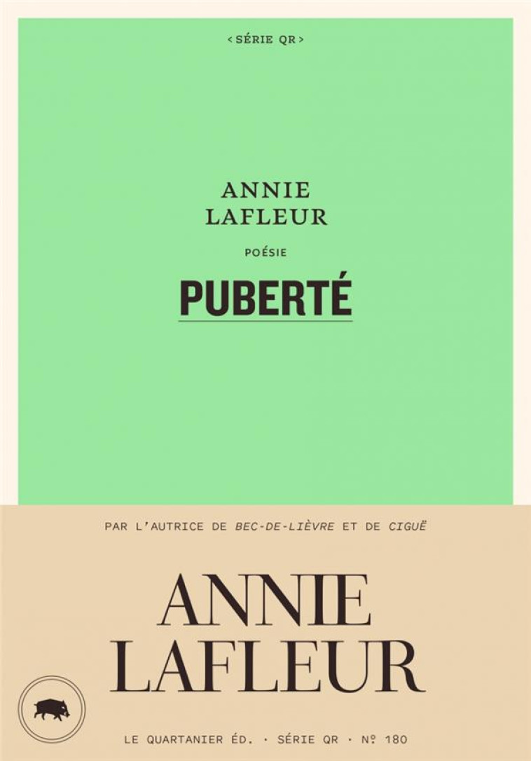 PUBERTE - LAFLEUR ANNIE - QUARTANIER