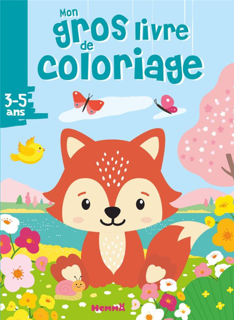 MON GROS LIVRE DE COLORIAGE (RENARD PRINTEMPS) - COLLECTIF - HEMMA