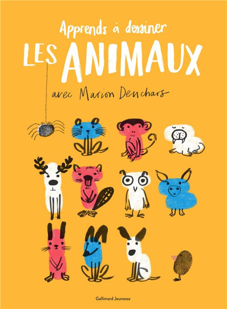 UN LIVRE D-ACTIVITES ARTISTIQUES - APPRENDS A DESSINER LES ANIMAUX AVEC MARION DEUCHARS - DEUCHARS MARION - GALLIMARD