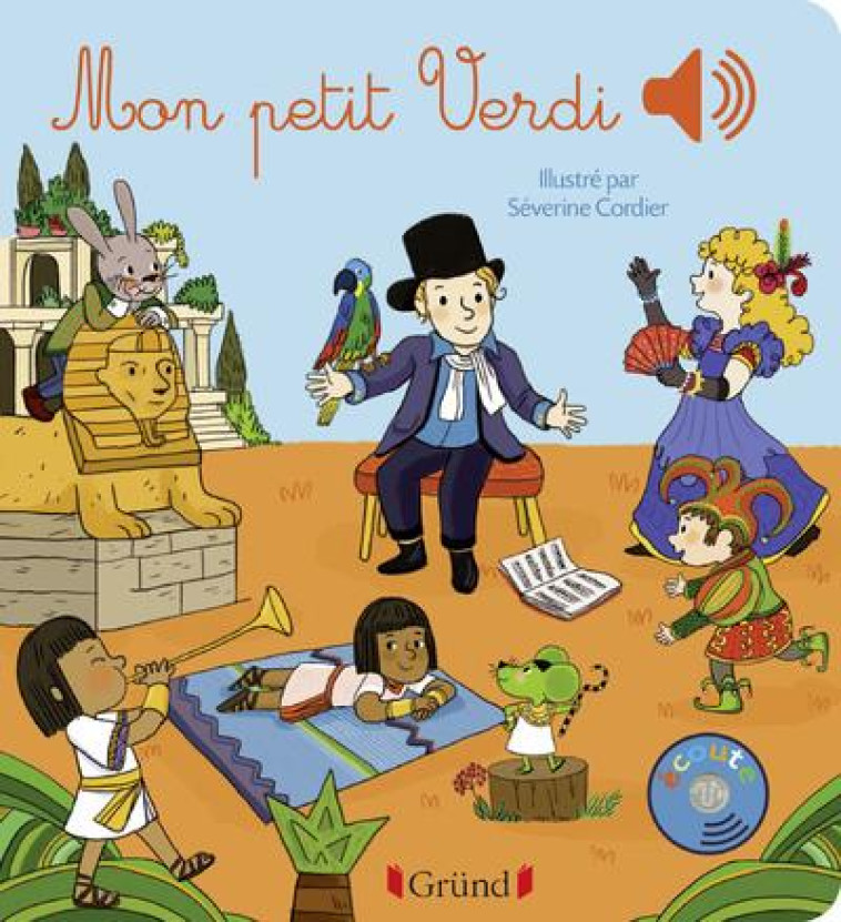 MON PETIT VERDI - LIVRE SONORE AVEC 6 PUCES - DES 1 AN - COLLET/CORDIER - GRUND