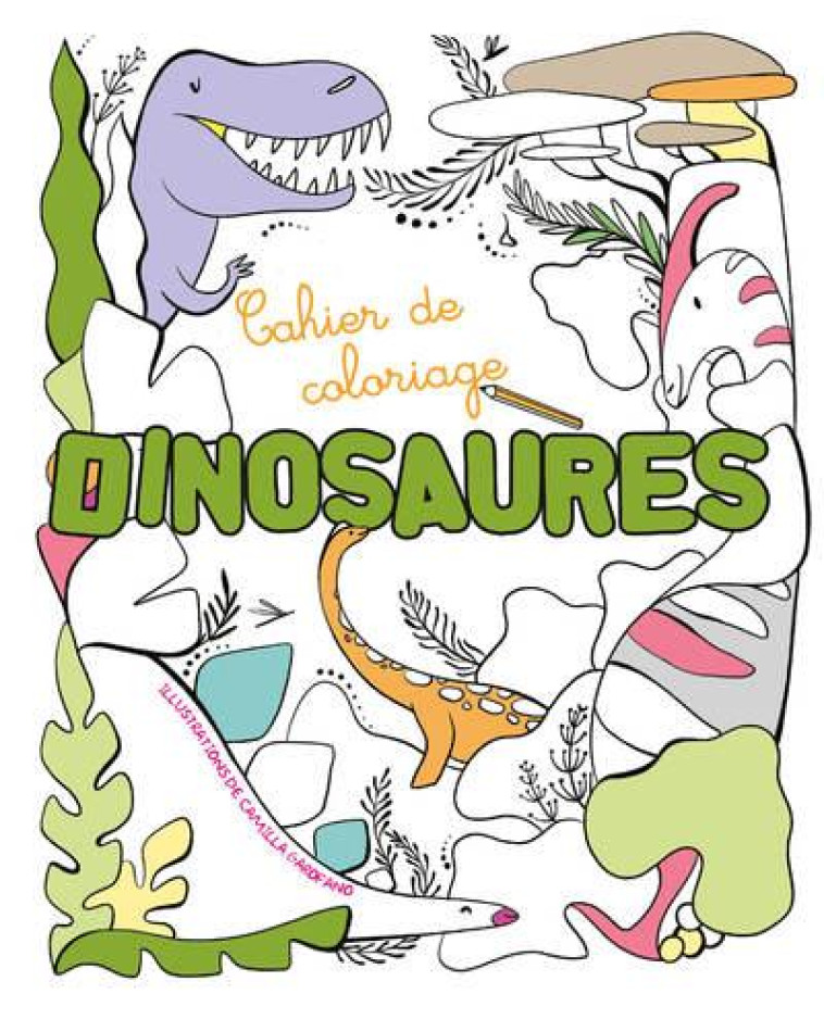 CAHIER DE COLORIAGE - DINOSAURES - GAROFANO CAMILLA - NC