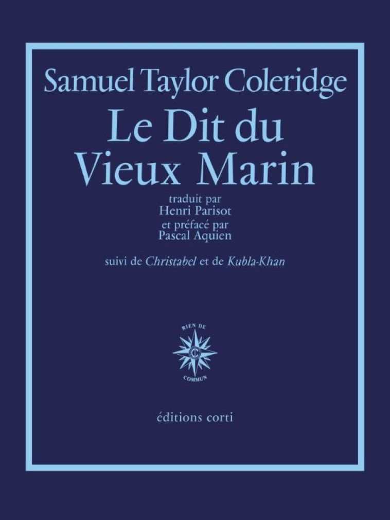 LE DIT DU VIEUX MARIN - COLERIDGE/AQUIEN - CORTI