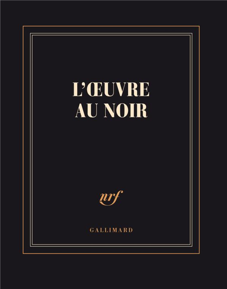 CARNET CARRE L-OEUVRE AU NOIR (PAPETERIE) - COLLECTIF - NC