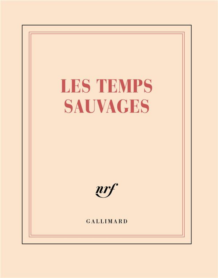 CARNET CARRE LES TEMPS SAUVAGES (PAPETERIE) - COLLECTIF - NC