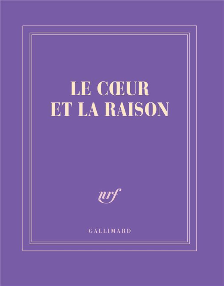 CARNET CARRE LE COEUR ET LA RAISON (PAPETERIE) - COLLECTIF - NC