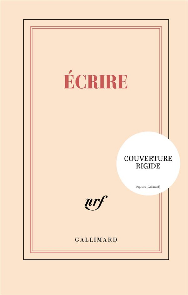 CARNET RIGIDE ECRIRE (PAPETERIE) - COLLECTIF - NC