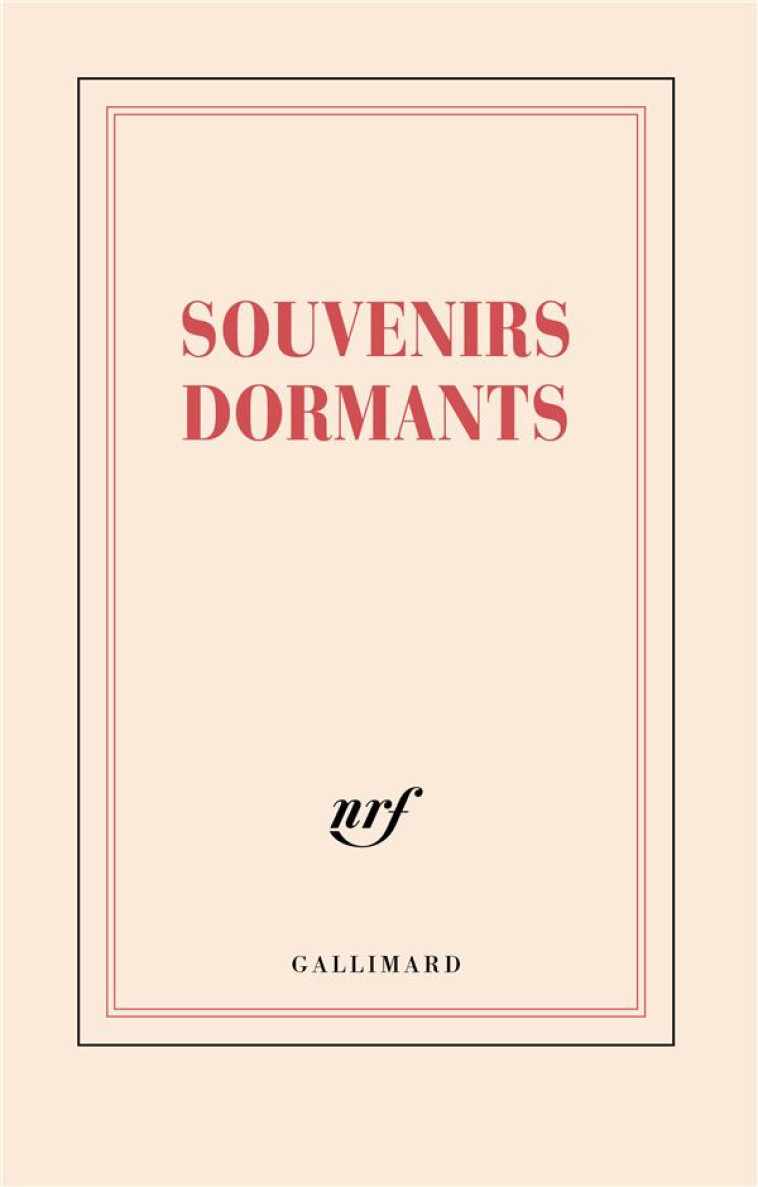 CARNET SOUVENIRS DORMANTS (PAPETERIE) - COLLECTIF - NC