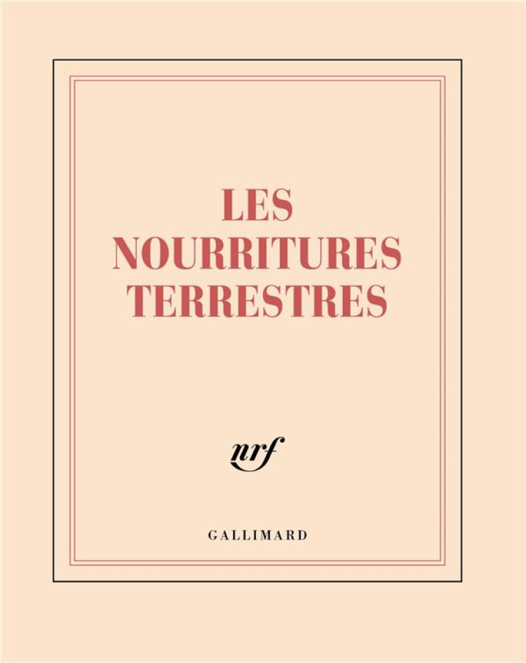 CARNET CARRE LES NOURRITURES TERRESTRES (PAPETERIE) - COLLECTIF - NC