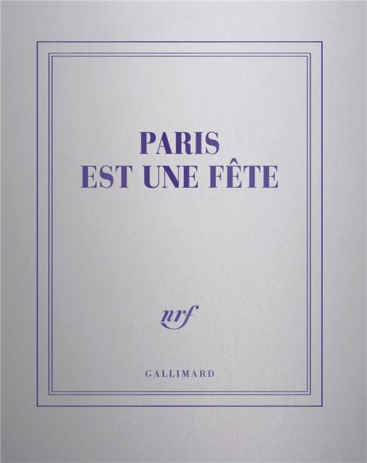 CARNET CARRE PARIS EST UNE FETE (PAPETERIE) - COLLECTIF - NC