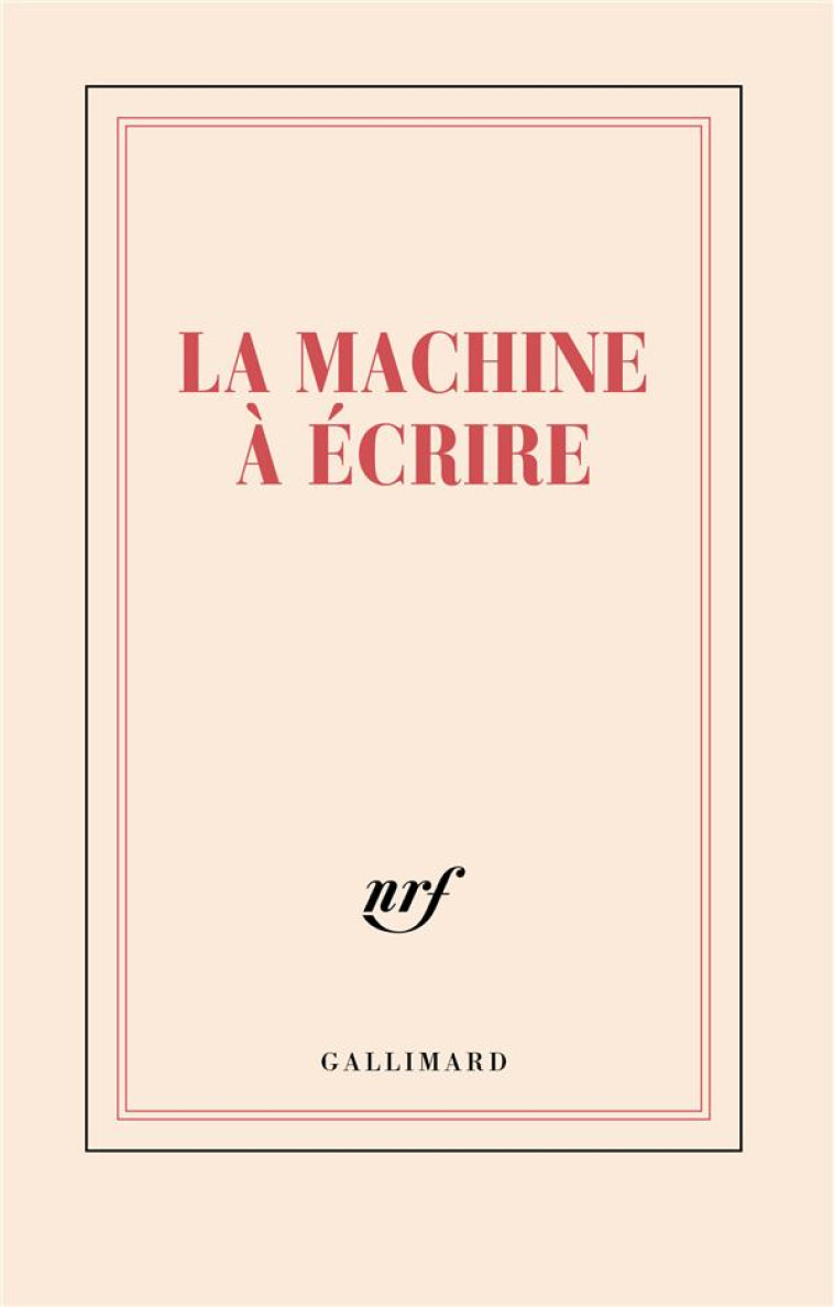 CARNET LA MACHINE A ECRIRE (PAPETERIE) - COLLECTIF - NC