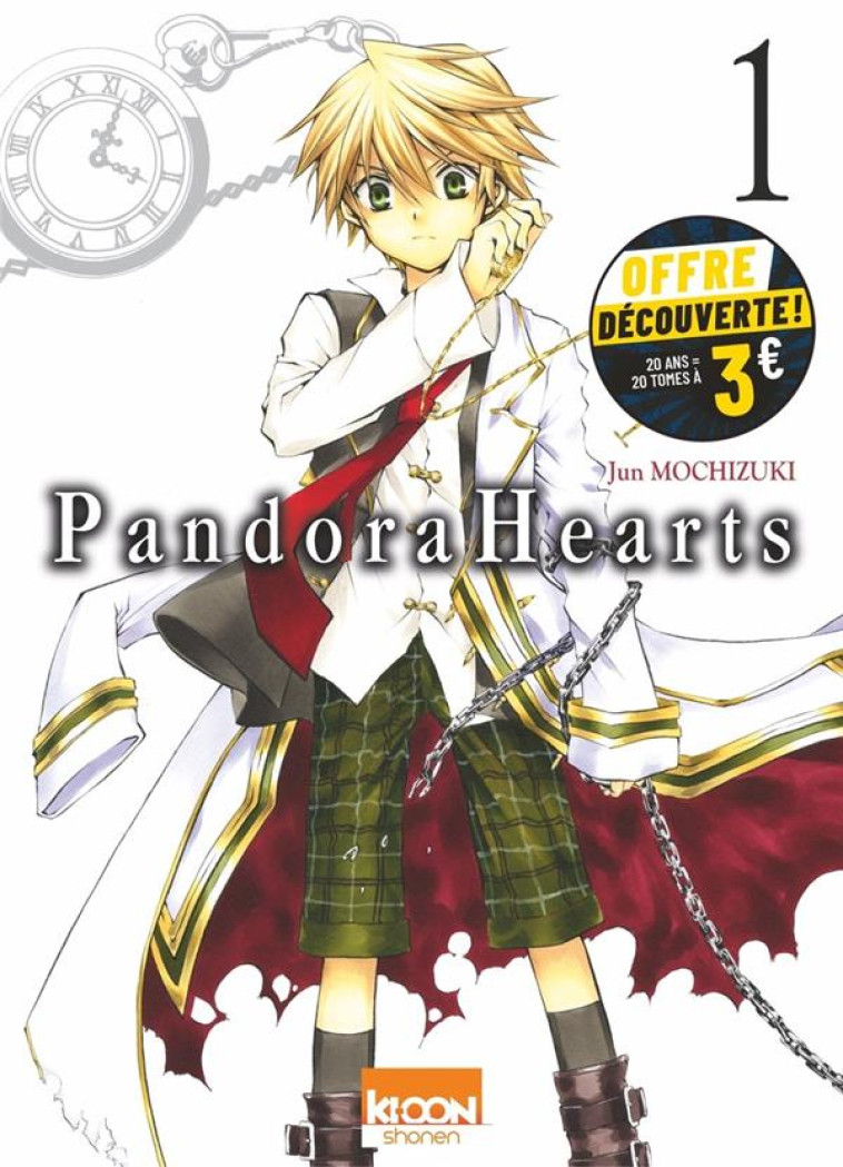 PANDORA HEARTS T01 A 3 EUROS - MOCHIZUKI JUN - KI-OON