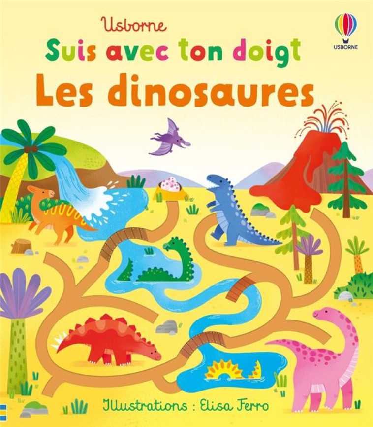 LES DINOSAURES - SUIS AVEC TON DOIGT - DES 1 AN - BROOKS/FERRO/EVER - NC