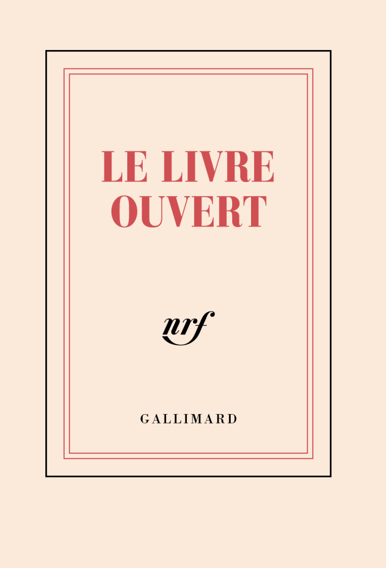 Carnet poche "Le livre ouvert" (papeterie) - Collectifs  - GALLIMARD