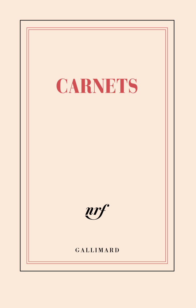 Carnet de papeterie "Carnets" - Collectifs  - GALLIMARD