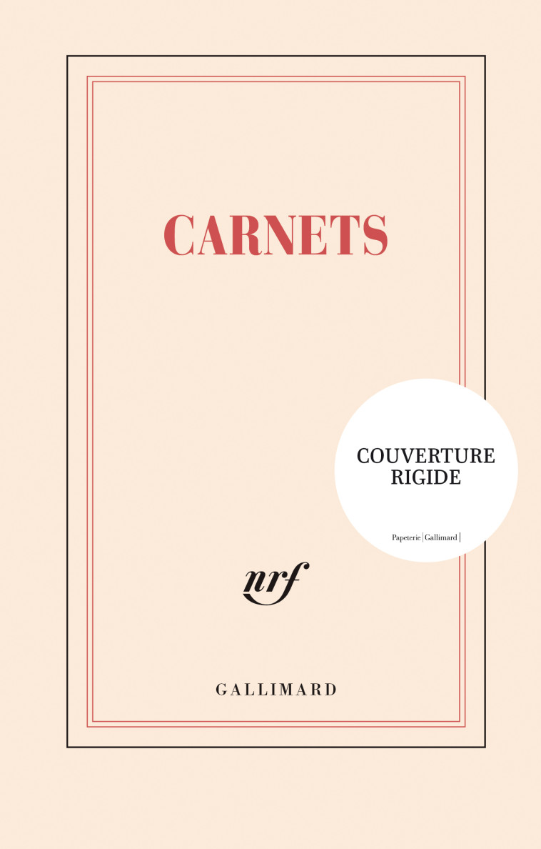 Carnet rigide "Carnets" (papeterie) - Collectifs  - GALLIMARD