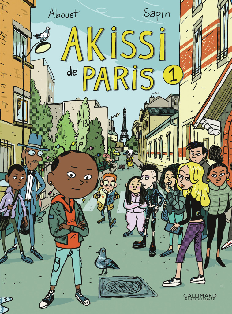 Akissi de Paris - 1 - ABOUET/SAPIN , Sapin Mathieu, Abouet Marguerite - GALLIMARD BD