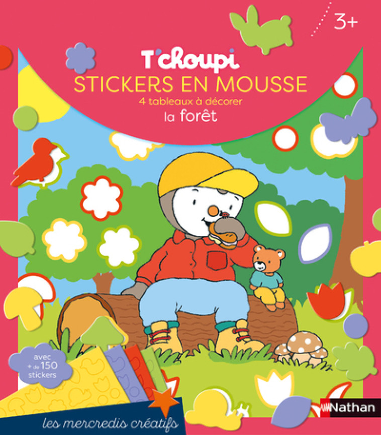 T'choupi stickers en mousse la forêt - Courtin Thierry - NATHAN