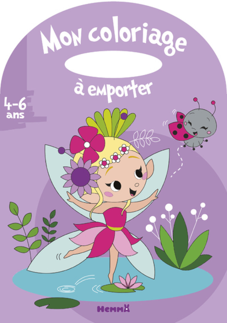 Mon coloriage à emporter (4-6 ans) (Fée et coccinelle) - Collectif Collectif, Madeddu Estelle - HEMMA