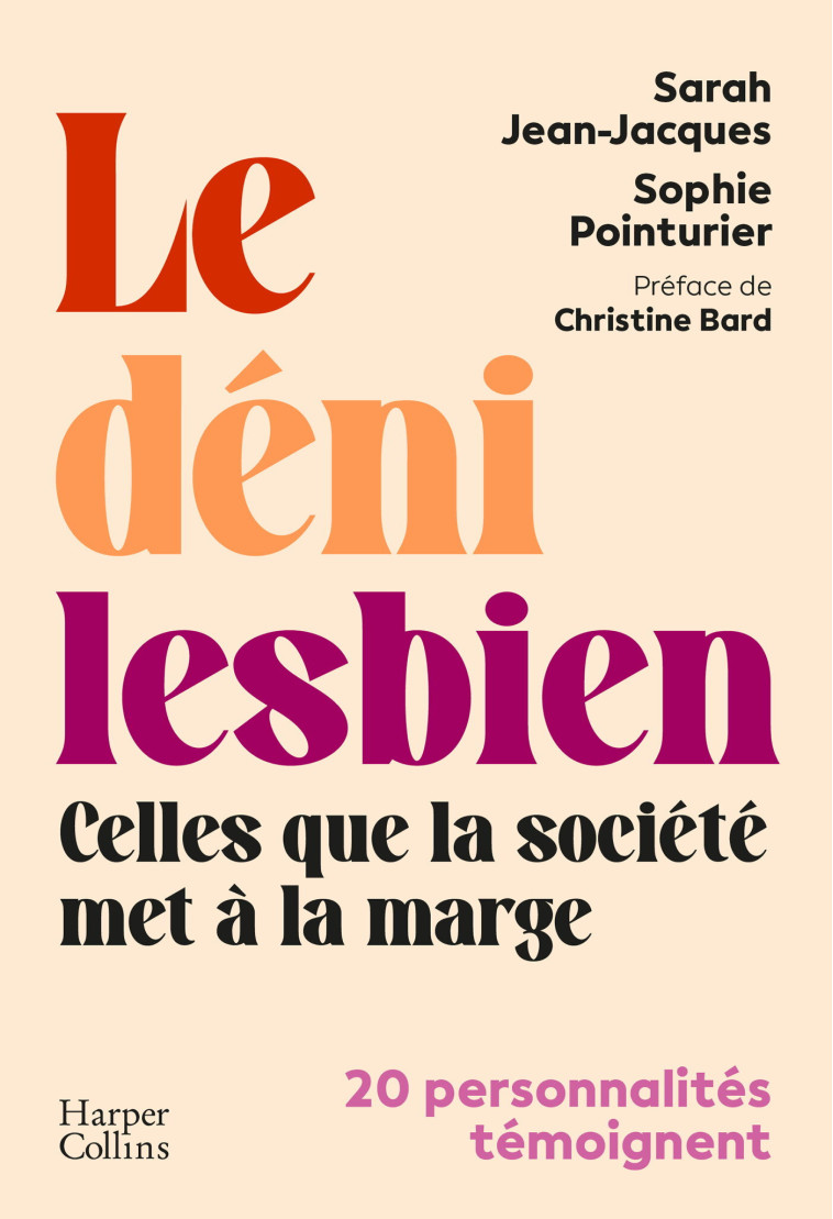 Le déni lesbien - Sophie Pointurier, Sarah Jean-Jacques - HARPERCOLLINS