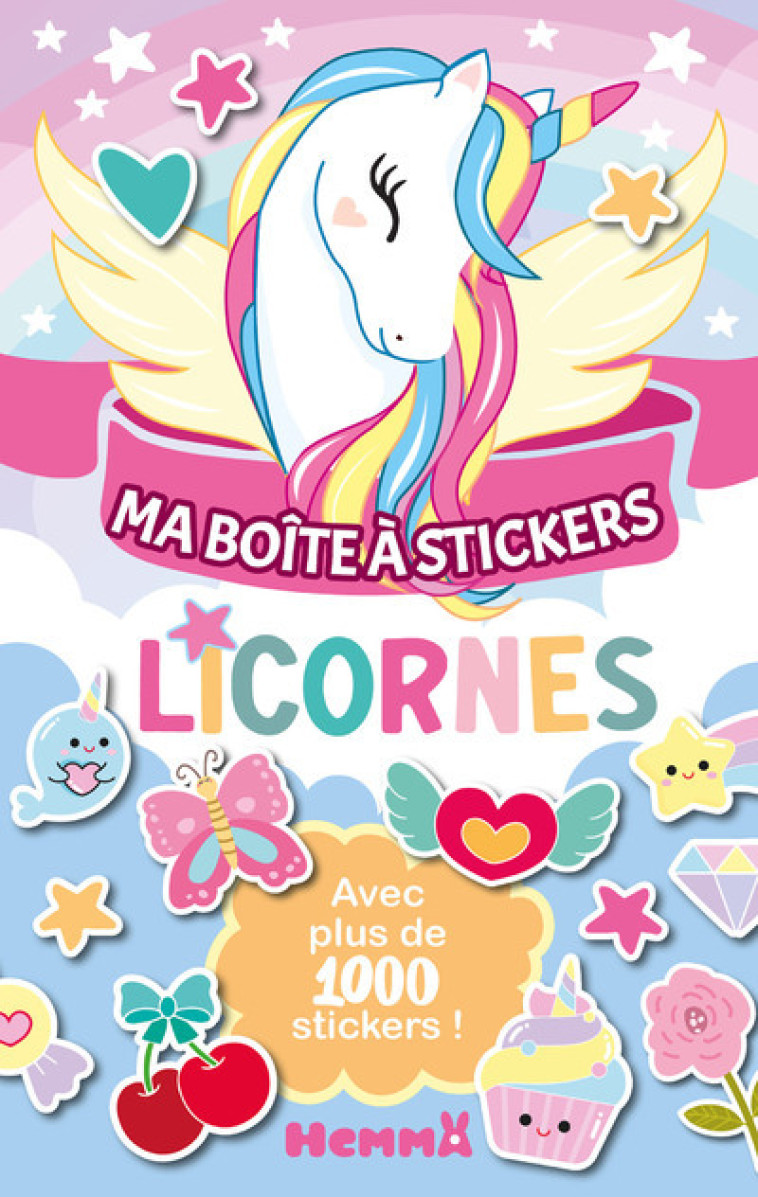 Ma boite à stickers - Licornes - Avec plus de 1000 stickers ! - Collectif Collectif,  Collectif - HEMMA