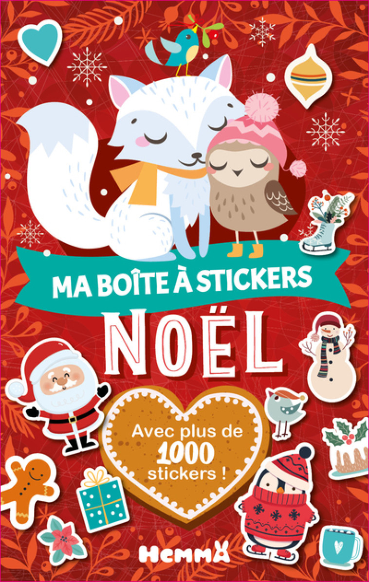 Ma boite à stickers - Noël (Renard blanc et oiseau) - Avec plus de 1000 stickers ! - Collectif Collectif,  Collectif - HEMMA