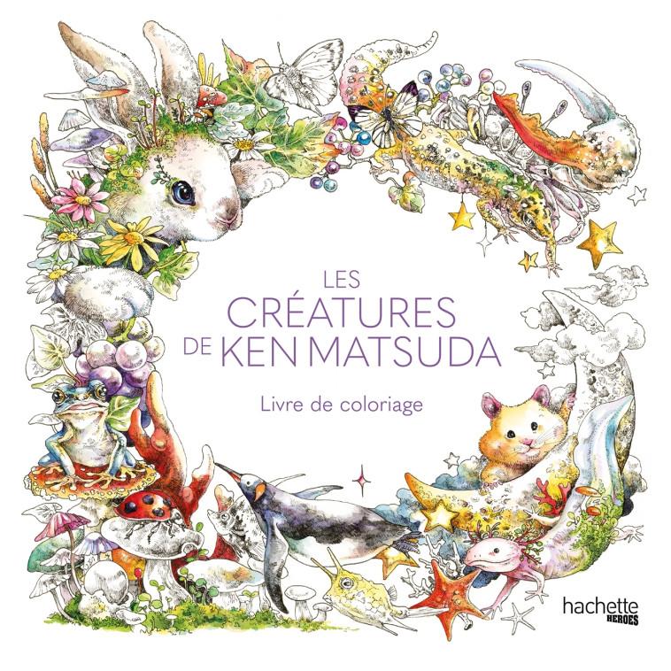 Les créatures de Ken Matsuda - Livre de coloriage - MATSUDA K - HACHETTE HEROES