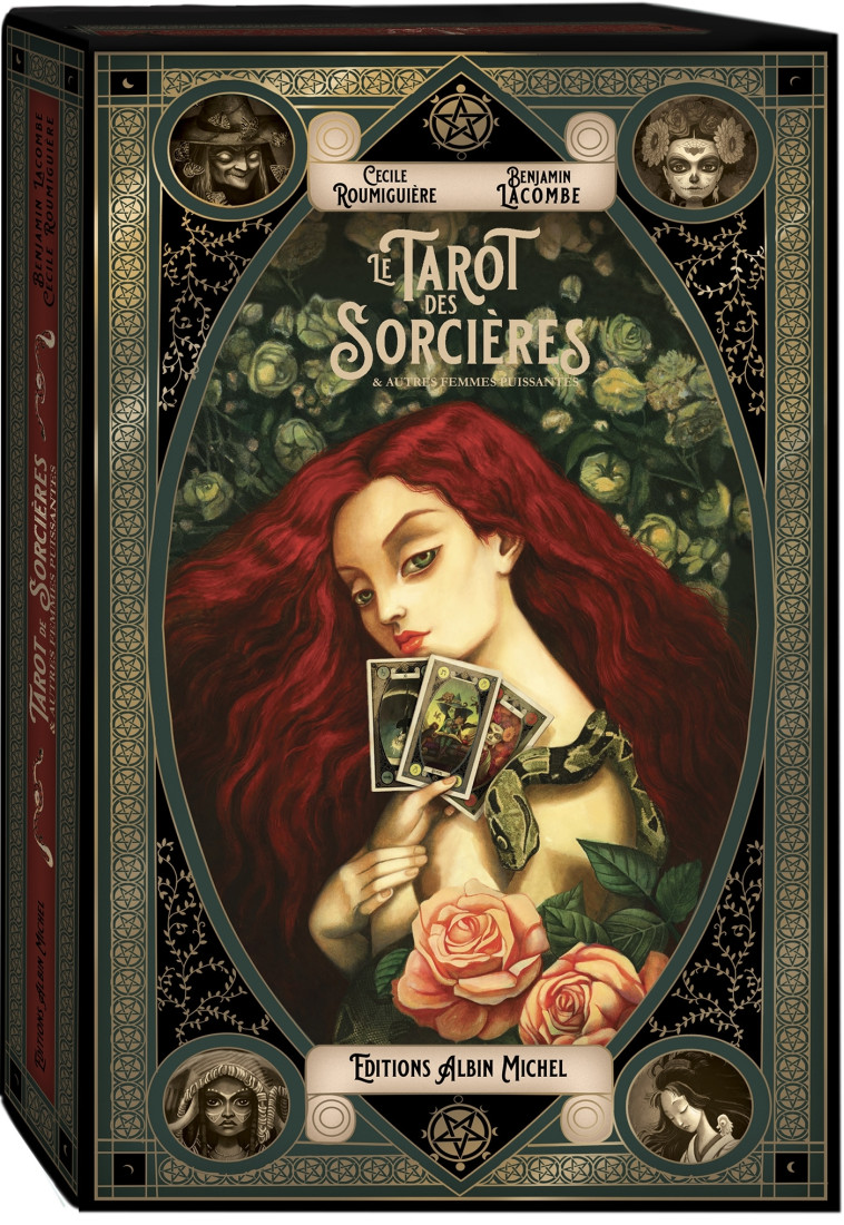 Tarot des sorcières et autres femmes puissantes - Cécile Roumiguière, Benjamin Lacombe - ALBIN MICHEL