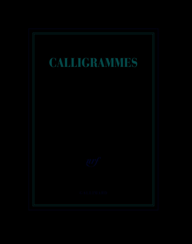 CAHIER CALLIGRAMMES (PAPETERIE) - COLLECTIF - GALLIMARD