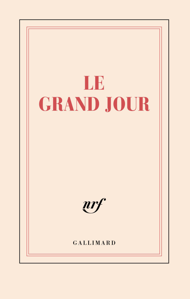 CARNET LE GRAND JOUR (PAPETERIE) - COLLECTIF - GALLIMARD