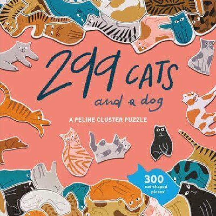 299 Cats (and a dog) A Feline Cluster Puzzle /anglais -  MAUPETIT LEA - LAURENCE KING