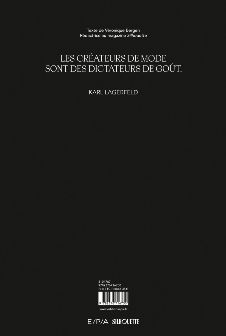 Karl Lagerfeld -  Silhouette - EPA