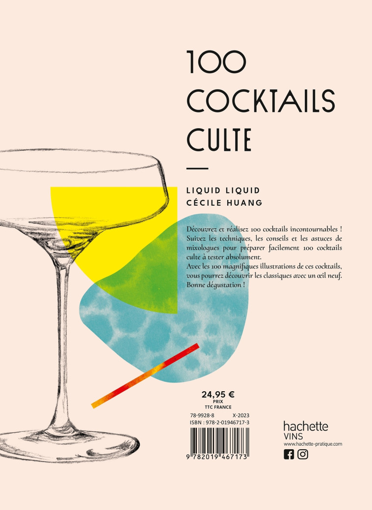 100 cocktails culte -   - HACHETTE PRAT