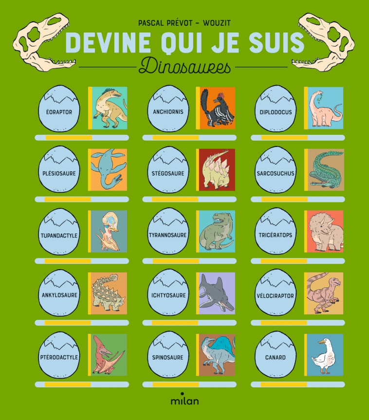 Devine qui je suis - Les dinosaures - Pascal Prévot - MILAN