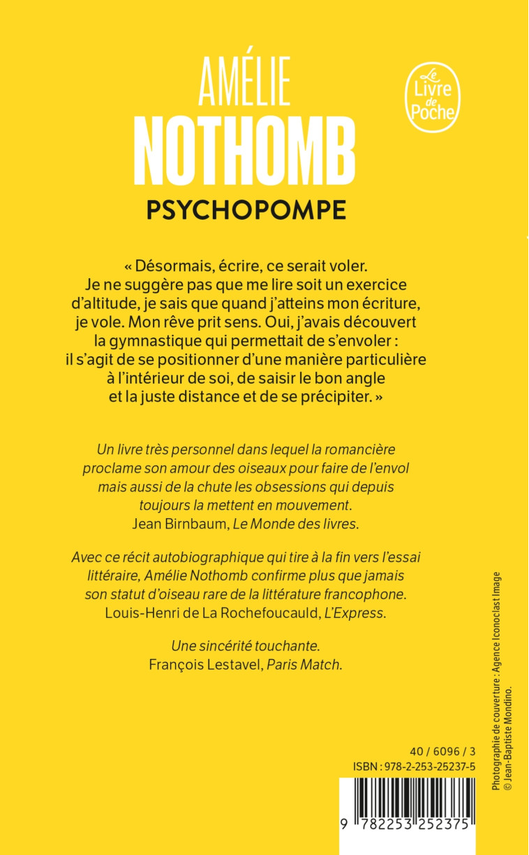 Psychopompe - Amélie Nothomb - LGF