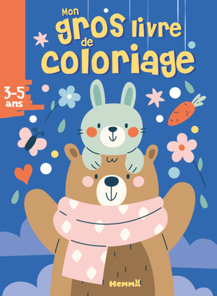 Mon gros livre de coloriage (Ours et lapin) -  Collectif - HEMMA